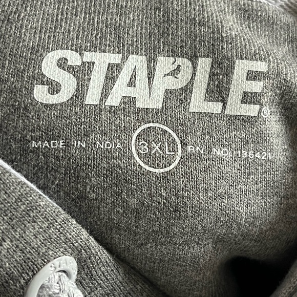 Staple Gray pigeon Hoodie in camo big and tall 3XL - Picture 7 of 9